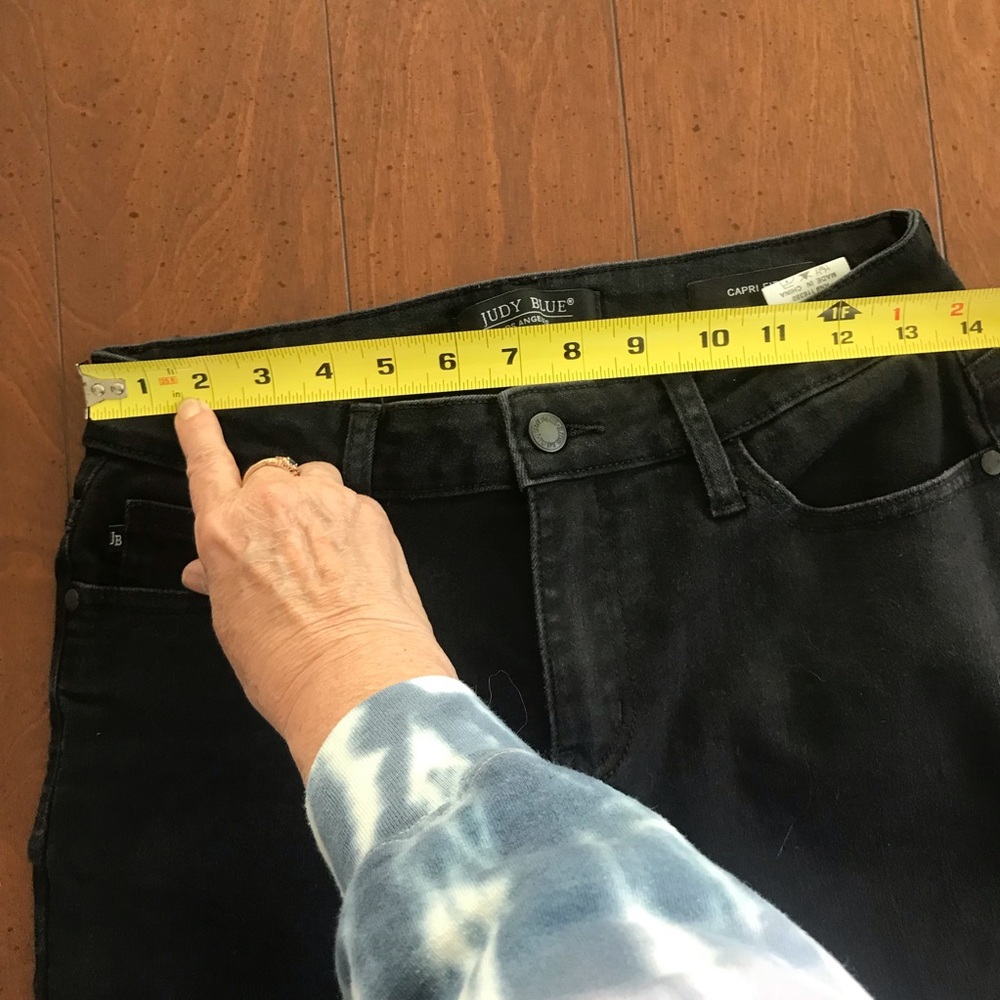 Judy Blue Womens Capri‎ Black Jeans-Size 7/28 - Picture 7 of 9